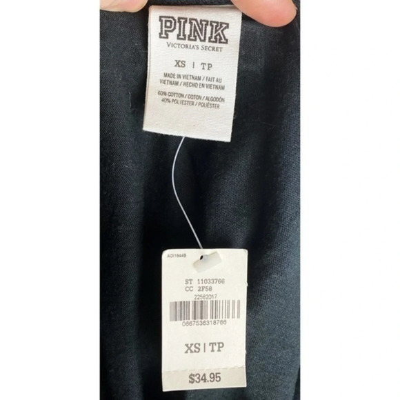 PINK • NWT Black Aztec Sequin Tank - Picture 4 of 4